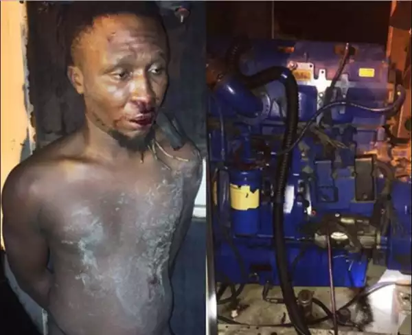 What Angry Mob Did To A Man Caught Vandalizing A Bank’s Generator In Ilupeju, Lagos Will Shock You (Photos)